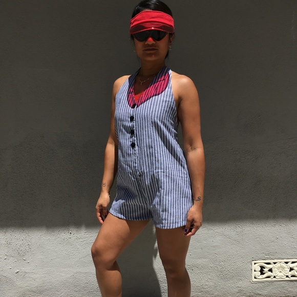 🆕 Navy Blue Romper - Picture 2 of 3